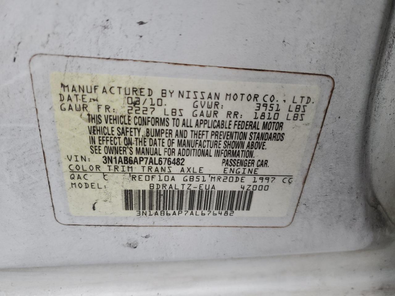 2010 Nissan Sentra - Image 12