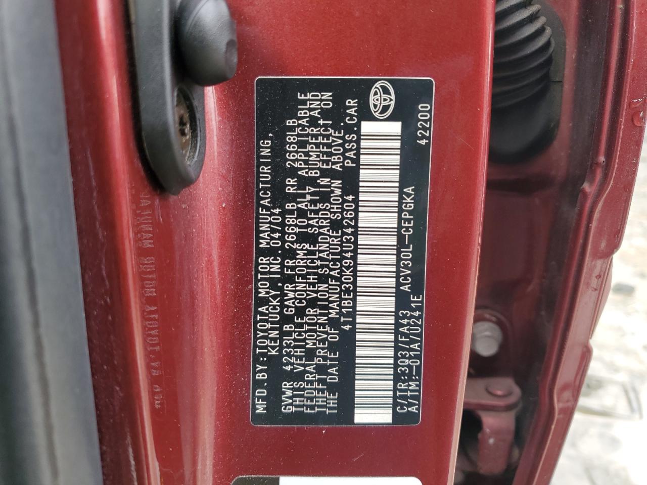 2004 Toyota Camry - Image 14