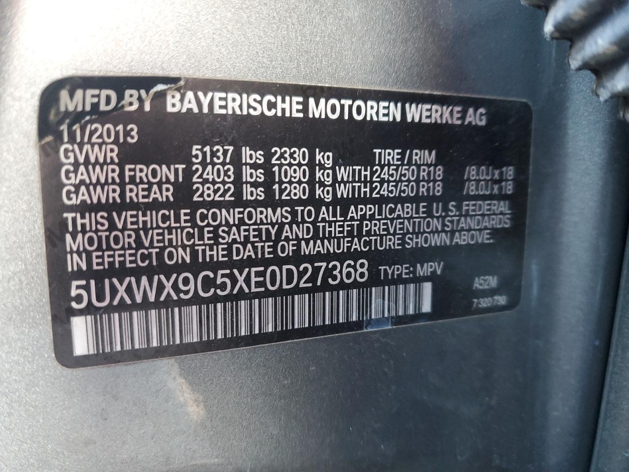 2014 BMW X3 - Image 13