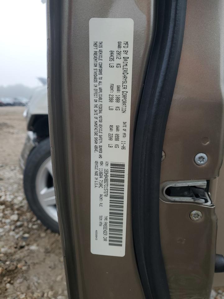 2007 Dodge Caliber Sxt VIN: 1B3HB48B27D157270 Lot: 79826844