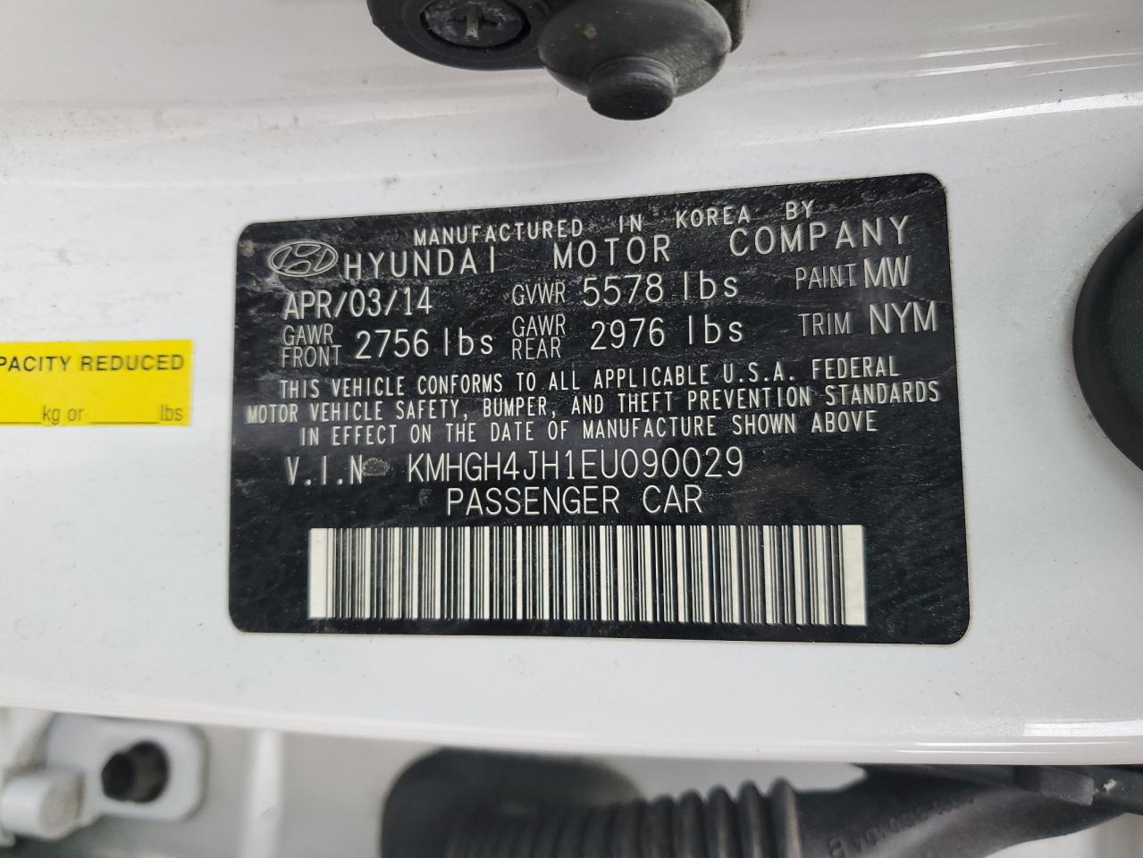 2014 Hyundai Equus Signature VIN: KMHGH4JH1EU090029 Lot: 82360224
