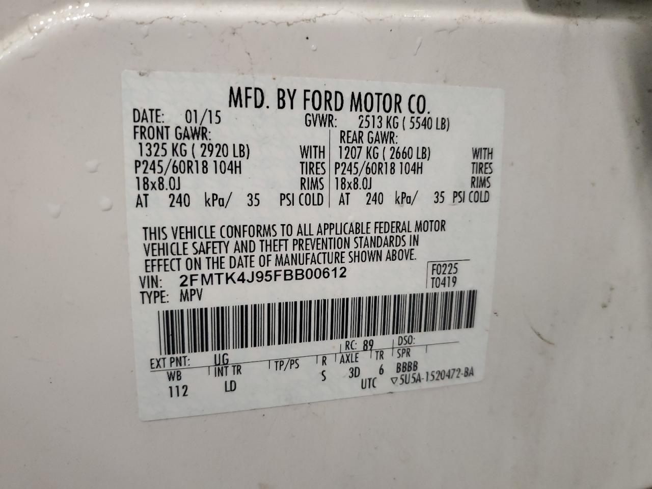 2015 Ford Edge - Image 12