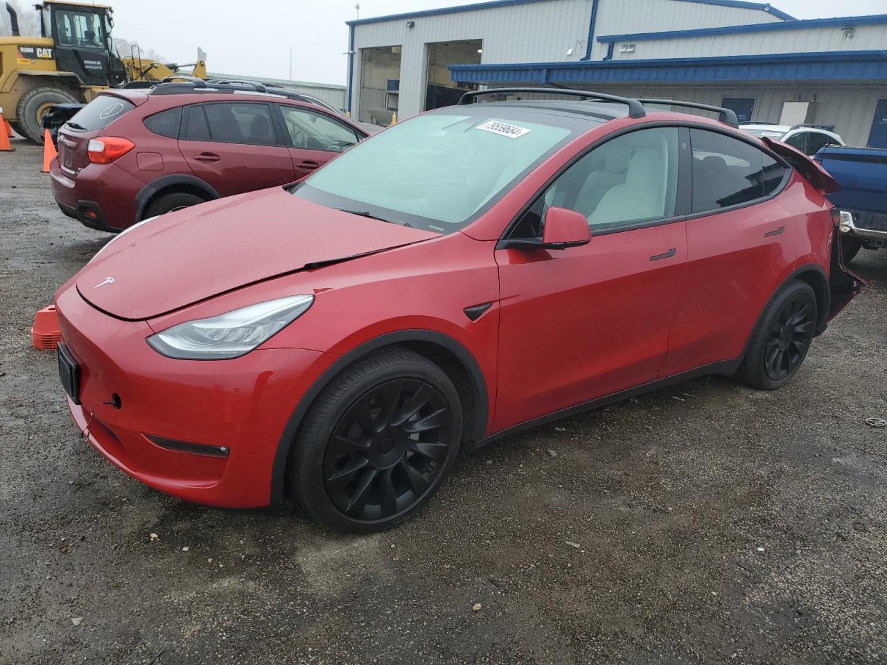 2021 Tesla Model Y  на продаже в Mcfarland, WI - Rear End