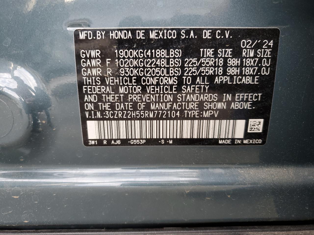 2024 Honda HR-V - Image 12