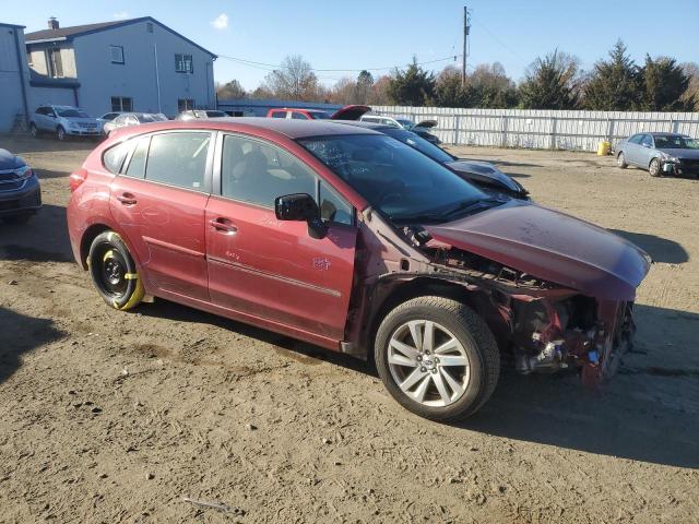  SUBARU IMPREZA 2016 Бургунді