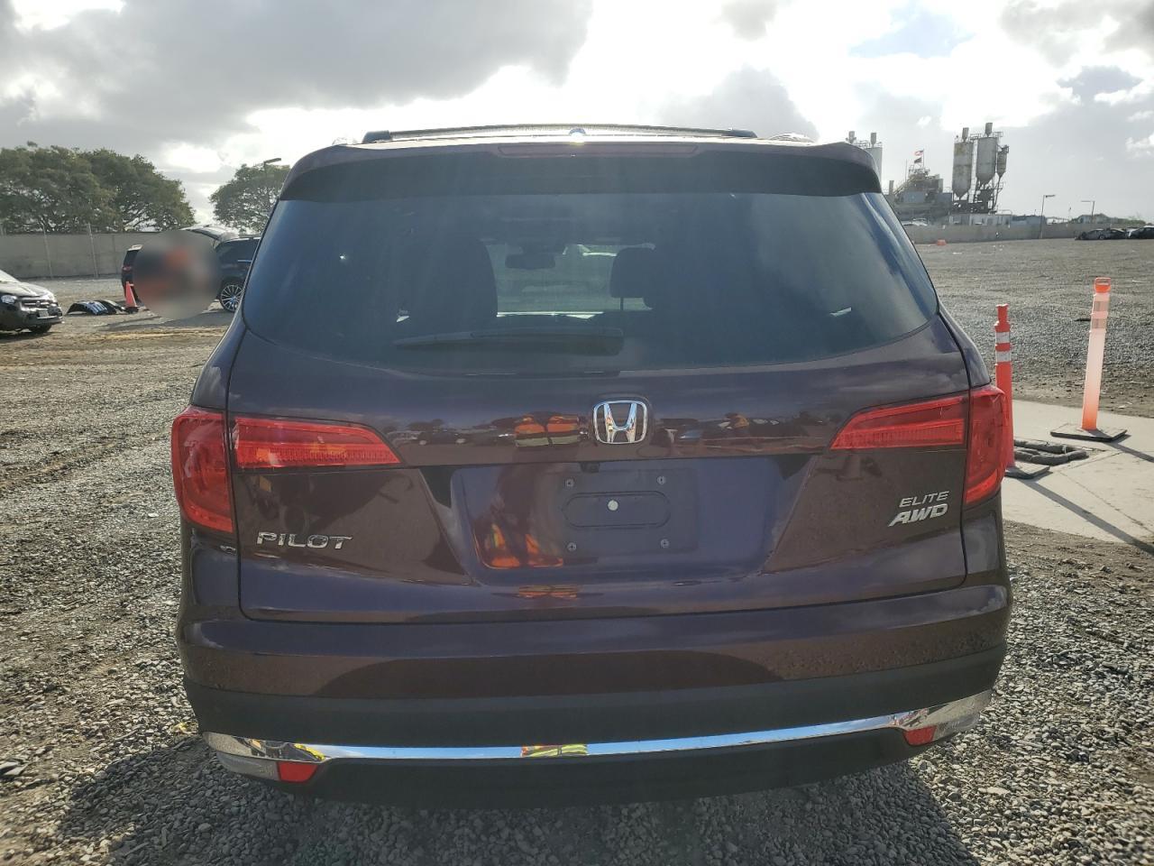 2016 Honda Pilot Elite VIN: 5FNYF6H00GB122765 Lot: 80311804