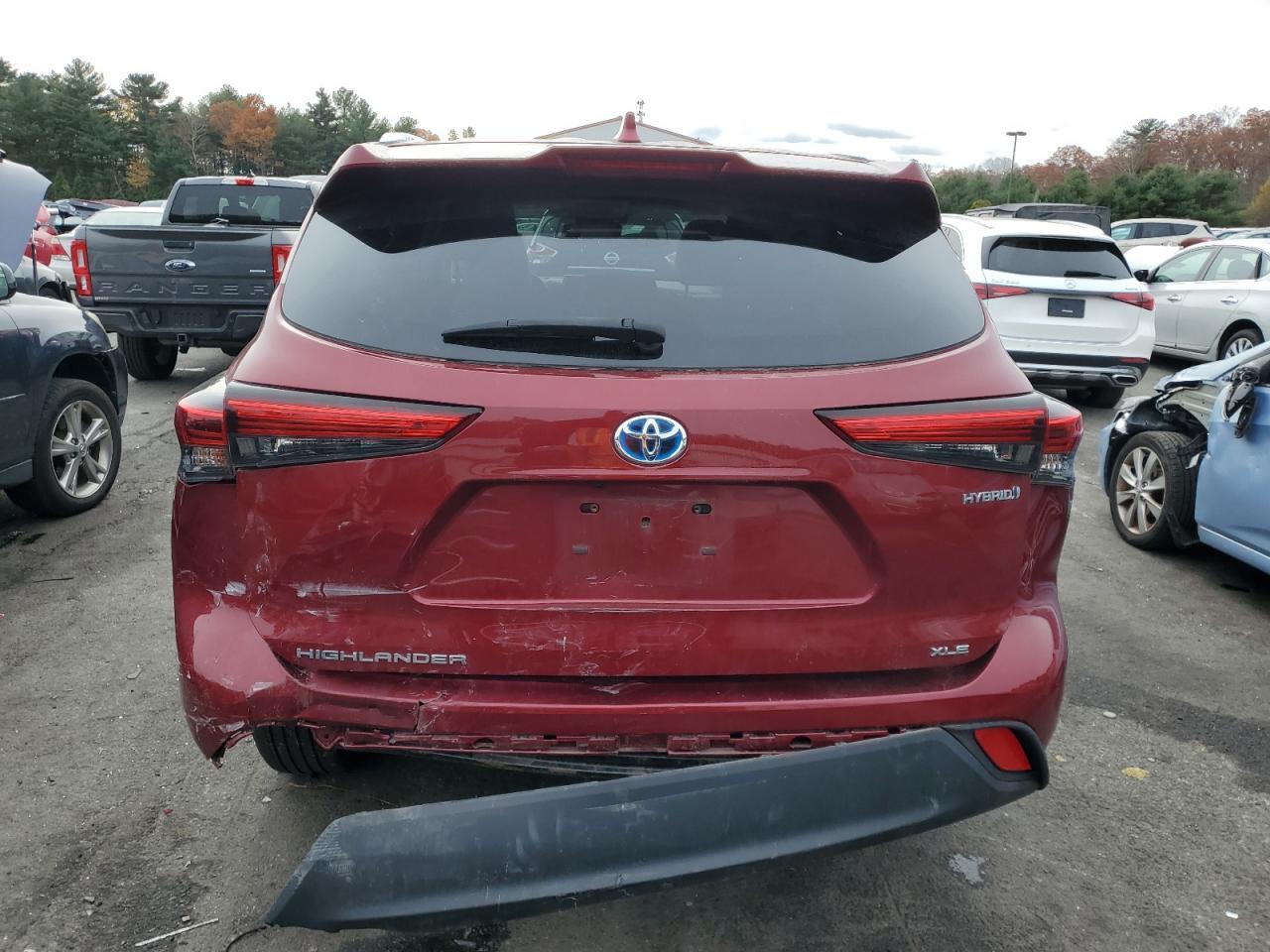 2021 Toyota Highlander Hybrid Xle VIN: 5TDGBRCH4MS522941 Lot: 77687484