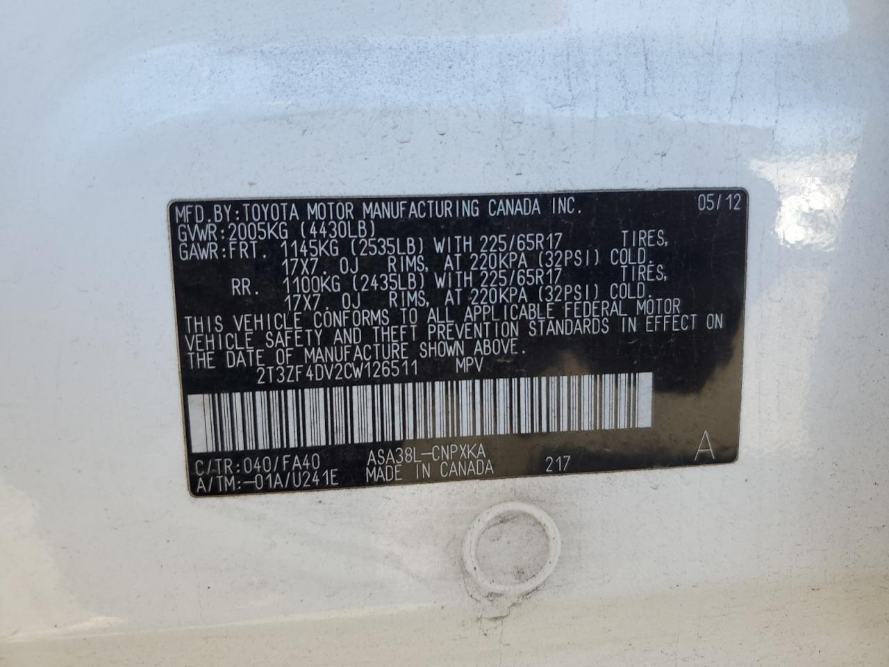 2012 Toyota RAV 4 - Image 13