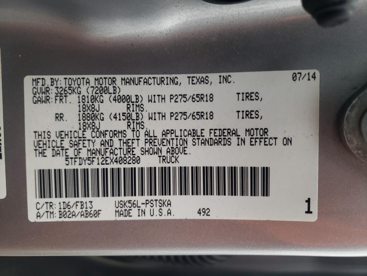 2014 Toyota Tundra - Image 12