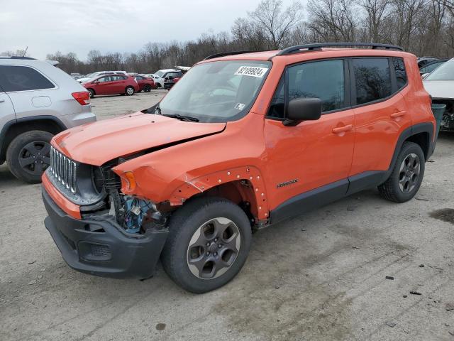 2017 Jeep Renegade Sport за продажба в Ellwood City, PA - Front End