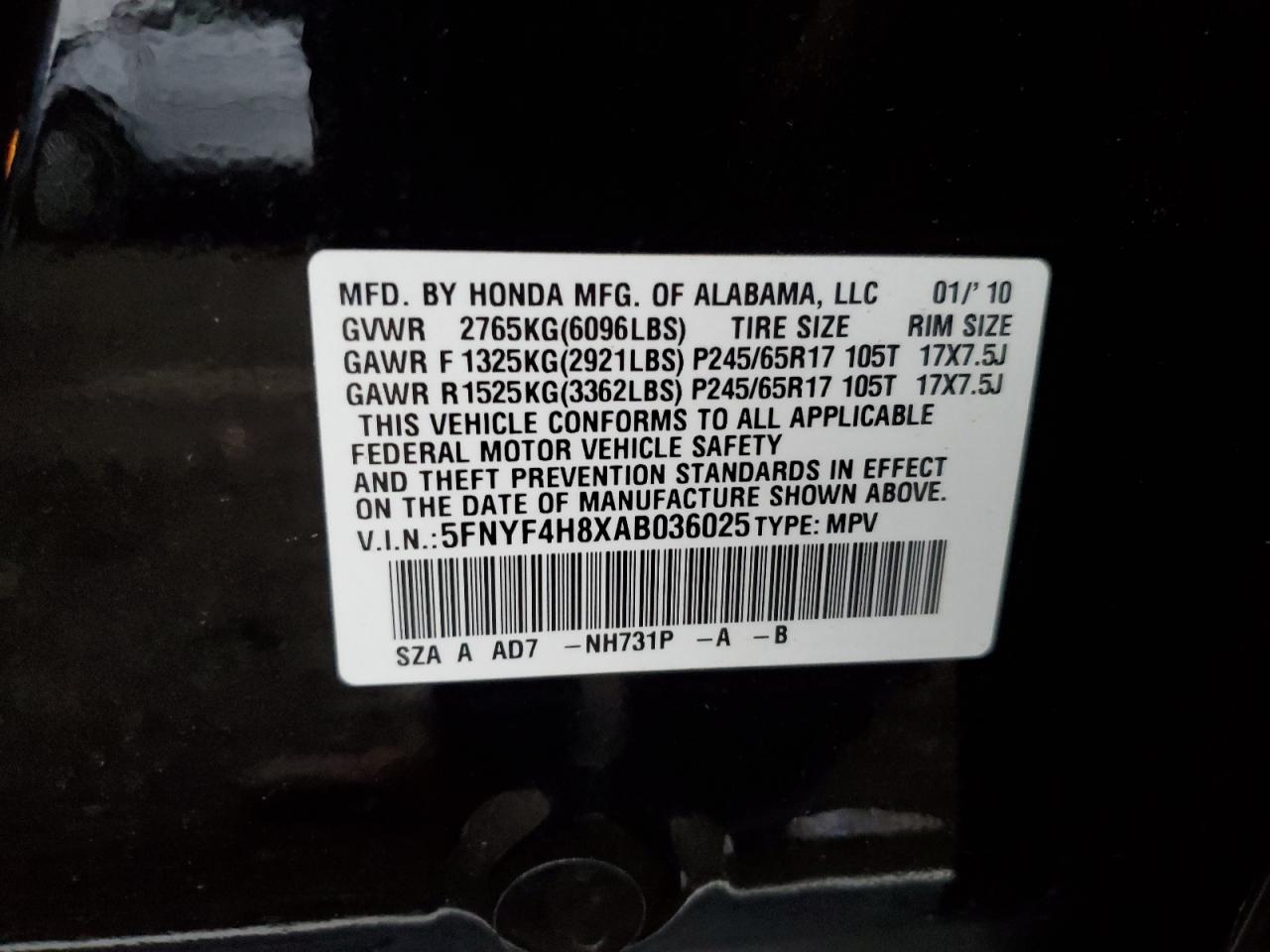 2010 Honda Pilot - Image 13
