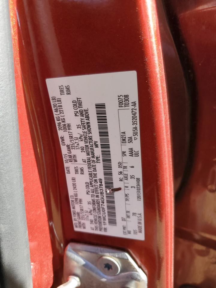 1FMCU0F74GUB37849 2016 FORD ESCAPE - Image 13