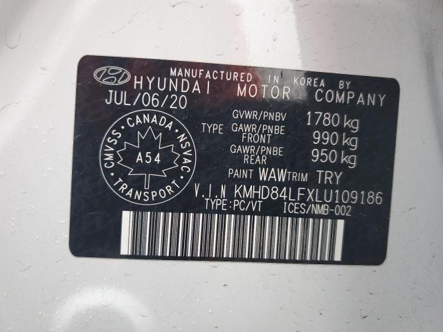 2020 HYUNDAI ELANTRA SEL