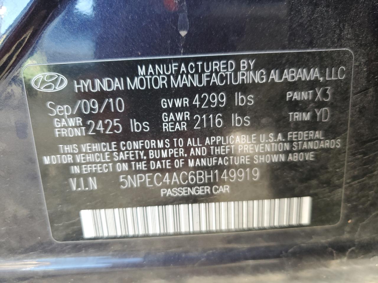 2011 Hyundai Sonata - Image 12