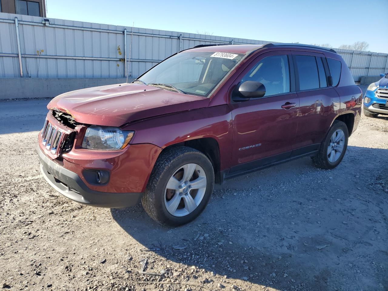 2015 Jeep Compass Sport للبيع في Kansas City، KS - Front End