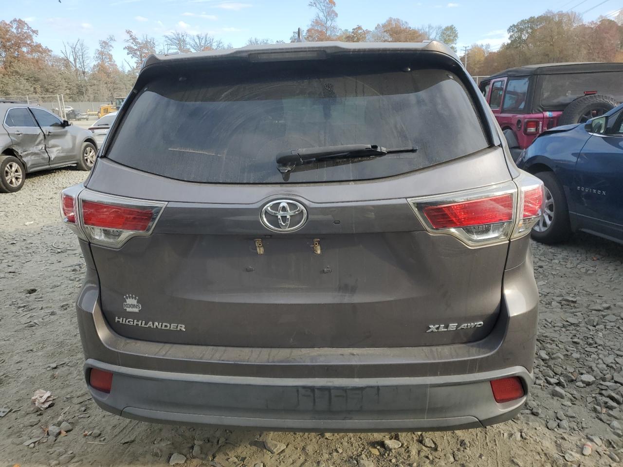 VIN 5TDJKRFH9GS240574 2016 TOYOTA HIGHLANDER no.6