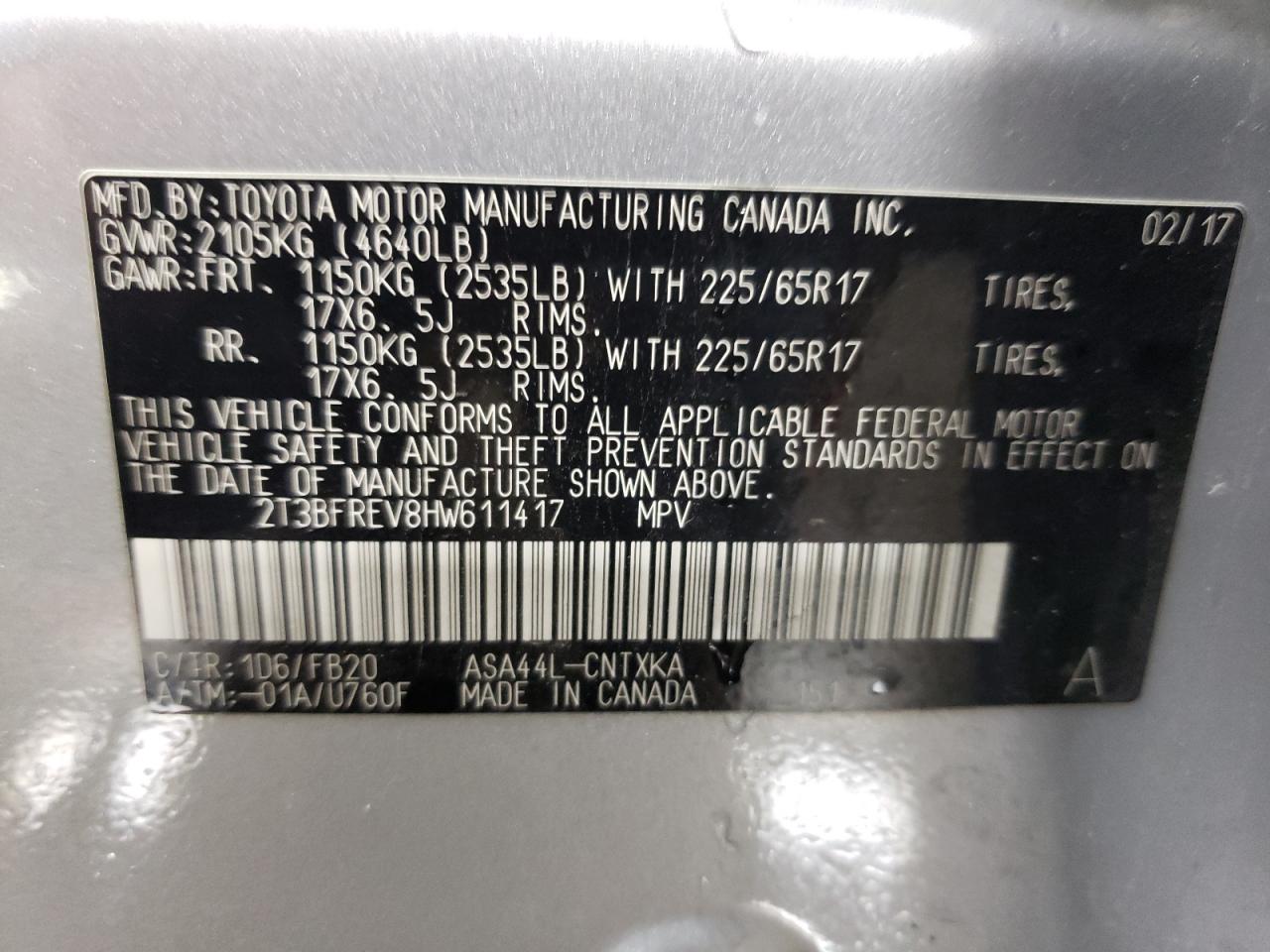 2017 Toyota RAV 4 - Image 12