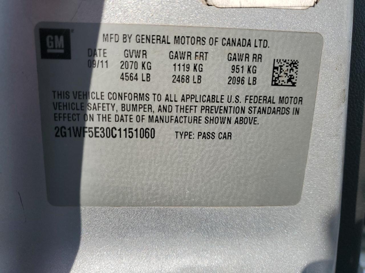 2012 Chevrolet Impala - Image 14