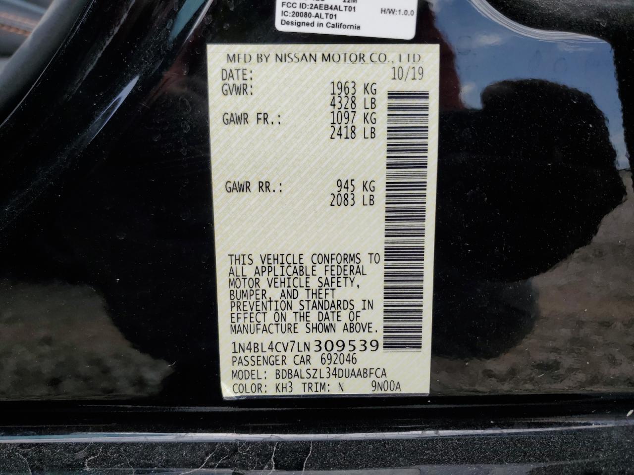 2020 Nissan Altima - Image 12