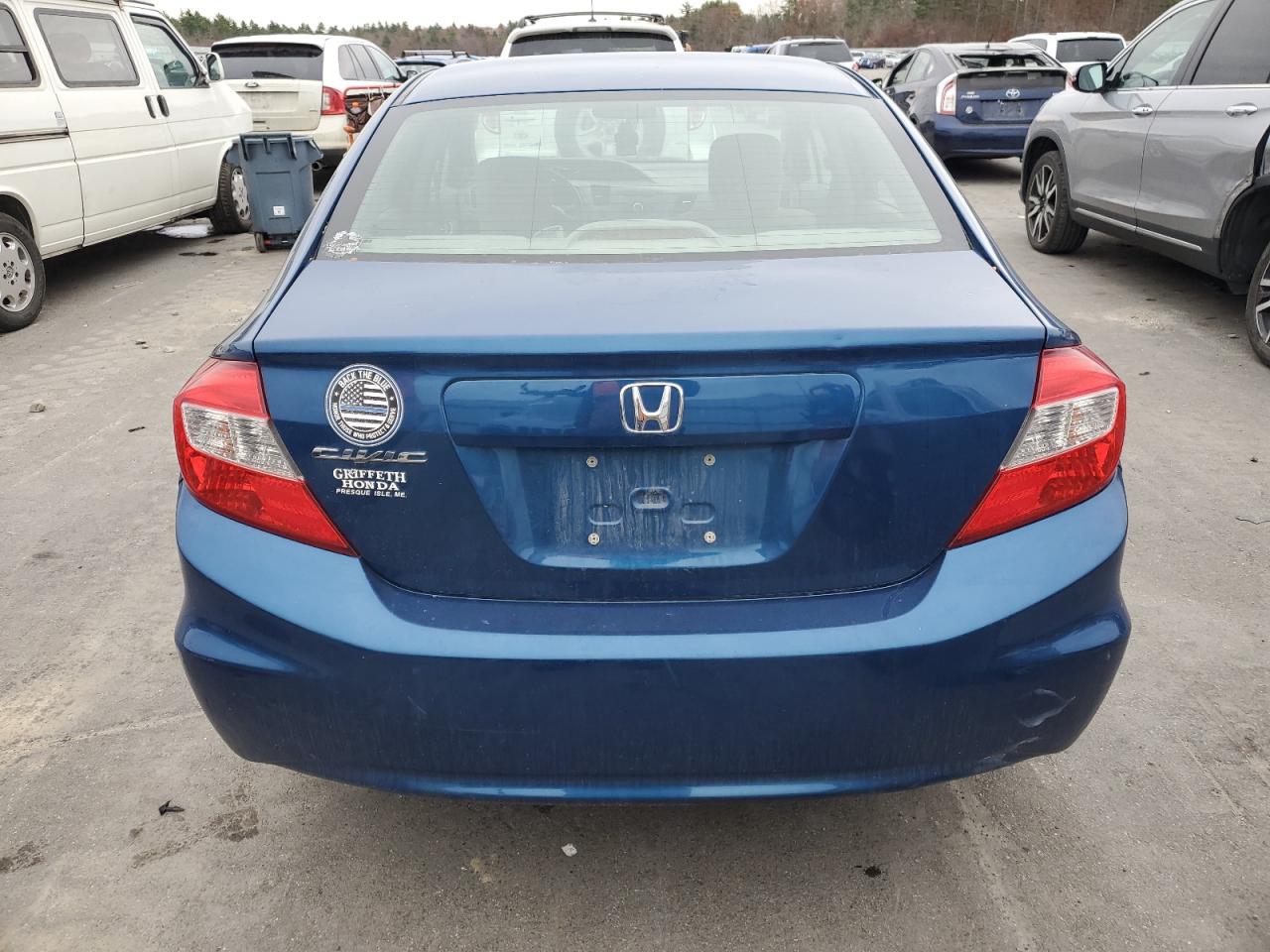 2012 Honda Civic Ex VIN: 2HGFB2F89CH536945 Lot: 78885954