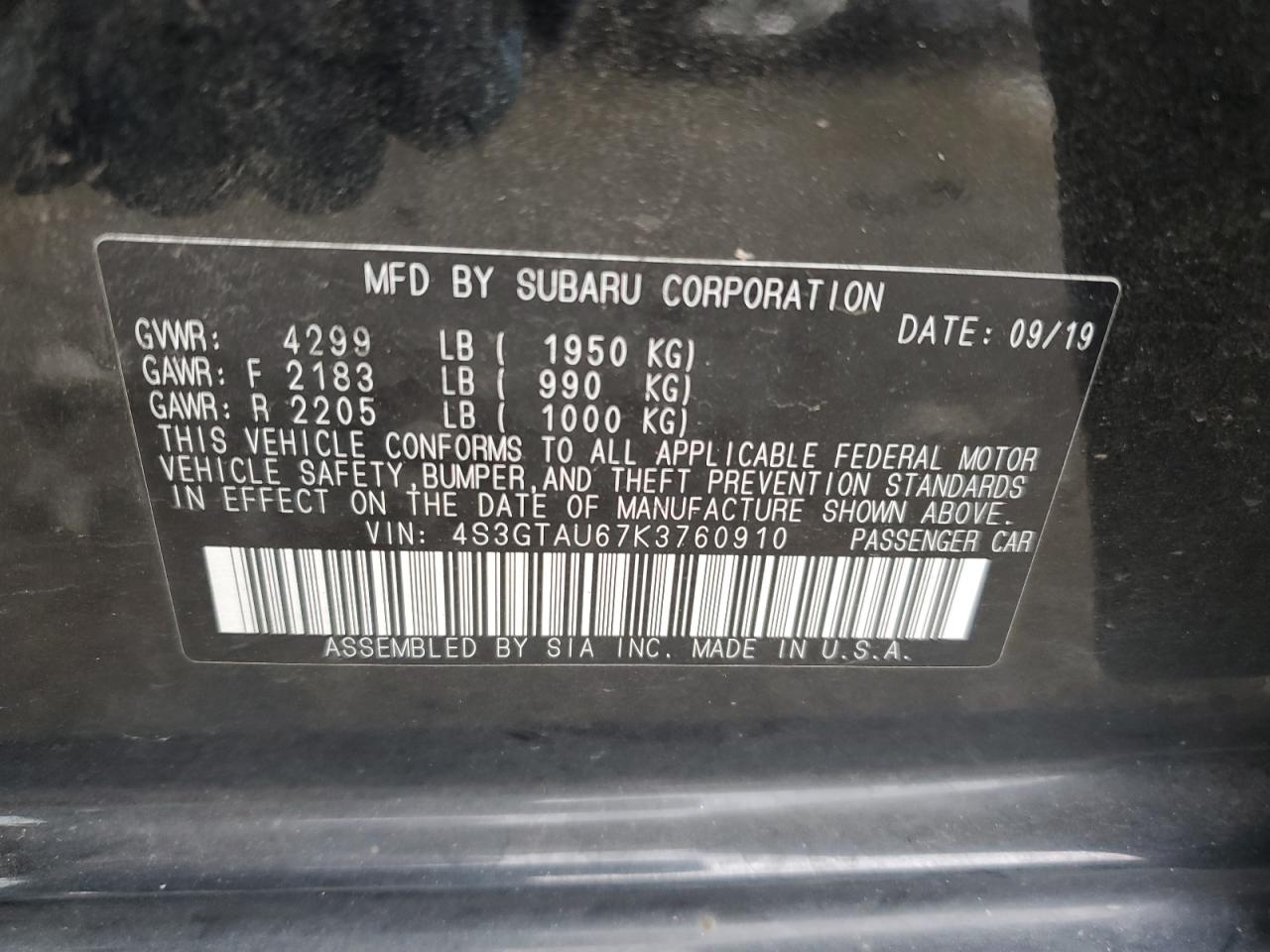 2019 Subaru Impreza - Image 12