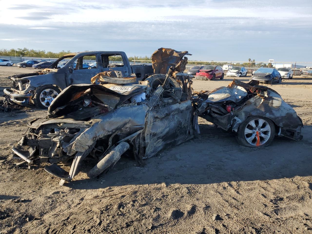 2008 Honda Accord Exl იყიდება Fresno-ში, CA - Burn