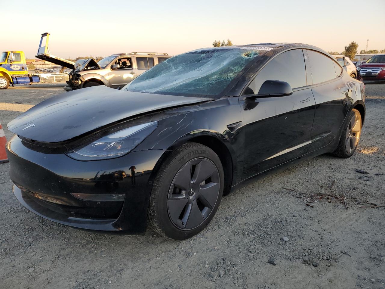 VIN 5YJ3E1EA6MF067098 2021 TESLA MODEL 3 no.1