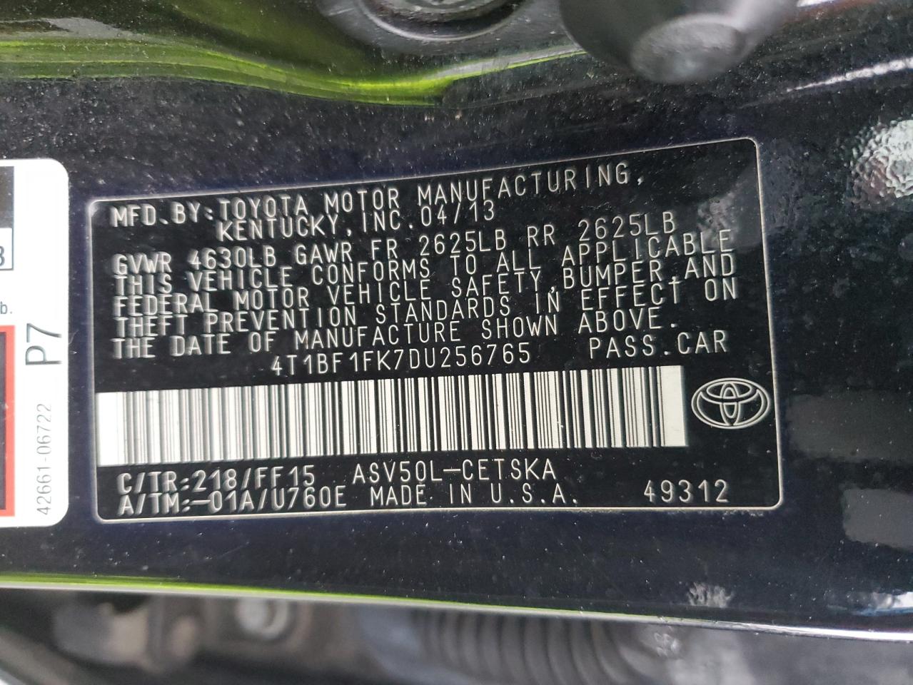 2013 Toyota Camry - Image 12