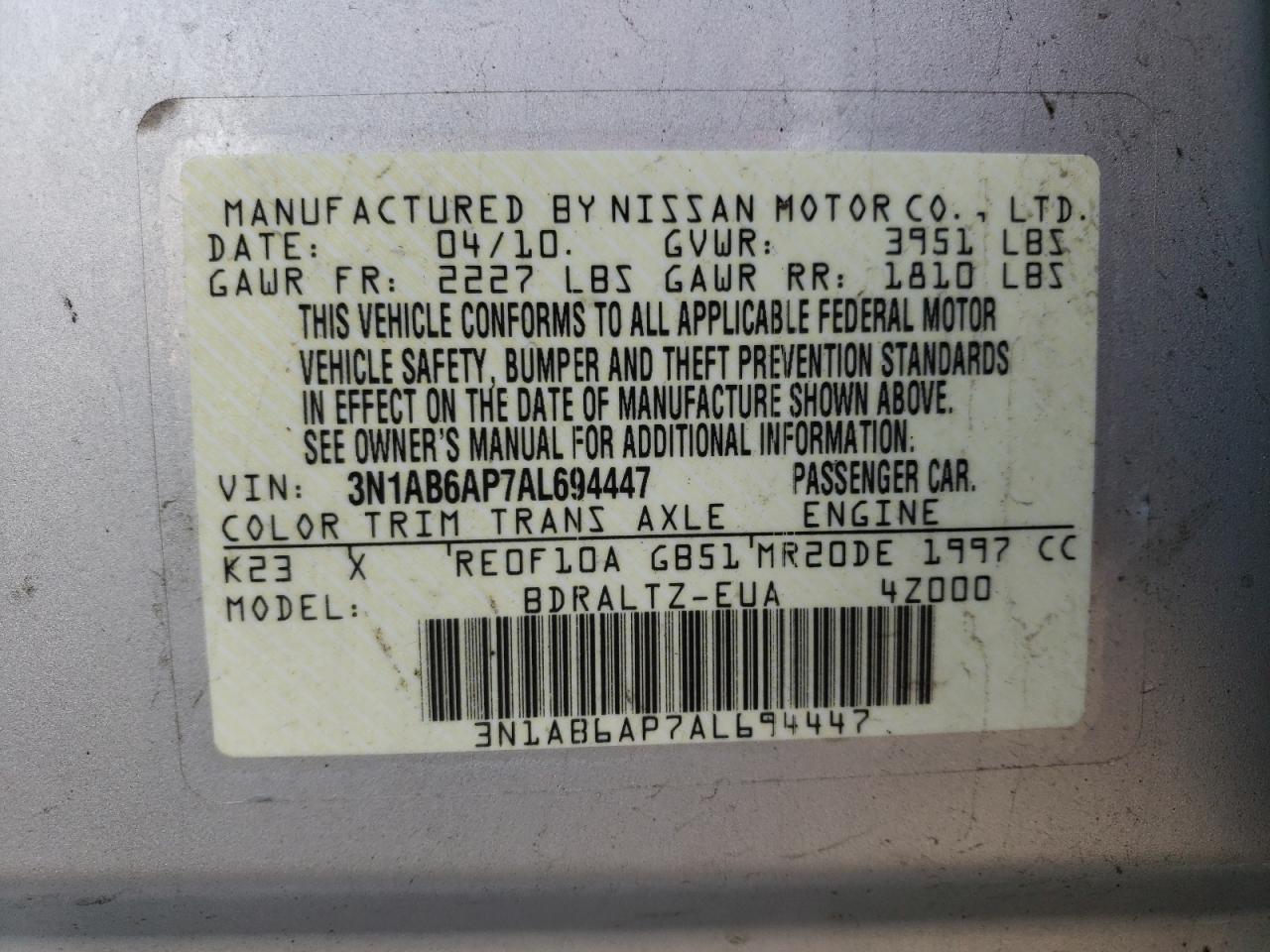 2010 Nissan Sentra - Image 14