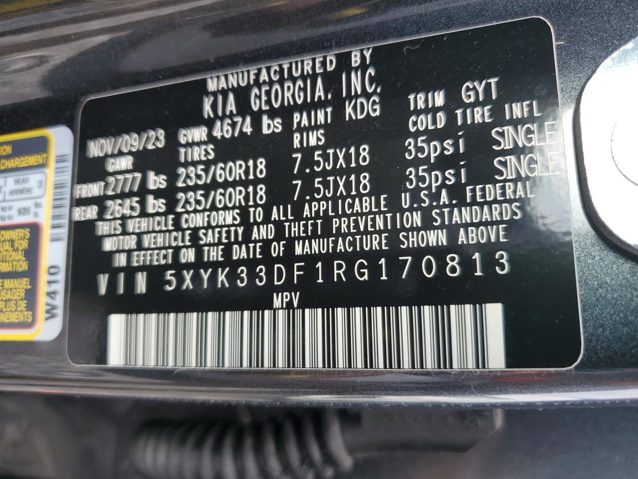 2024 Kia Sportage Ex VIN: 5XYK33DF1RG170813 Lot: 81108974