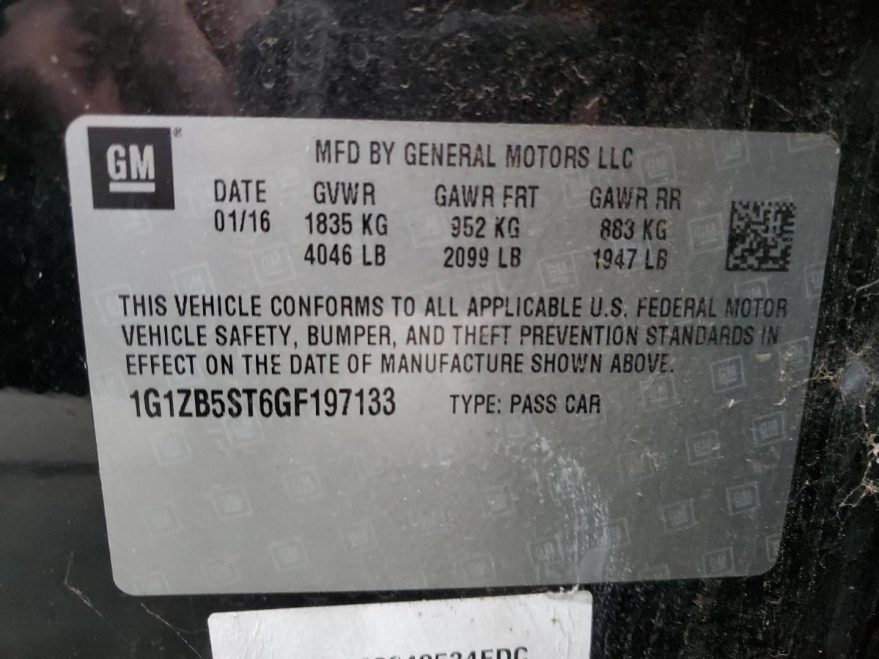 2016 Chevrolet Malibu - Image 14