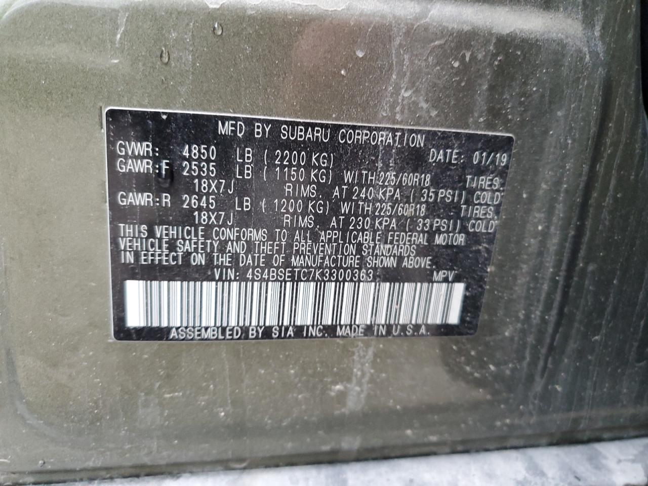 2019 Subaru Outback - Image 12