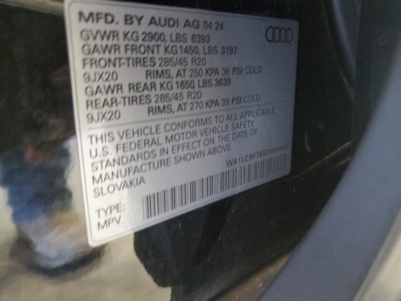 2025 Audi Q7 Premium Plus VIN: WA1LCBF76SD004452 Lot: 80347544