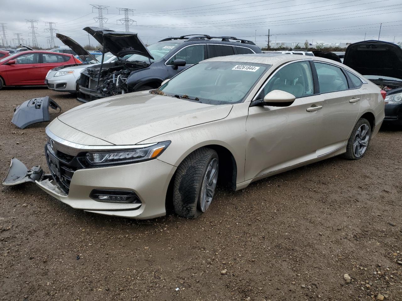 2019 Honda Accord Ex VIN: 1HGCV1F40KA075357 Lot: 80261844