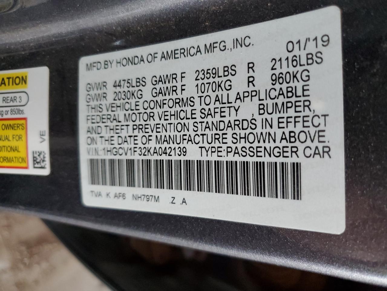 2019 Honda Accord - Image 12