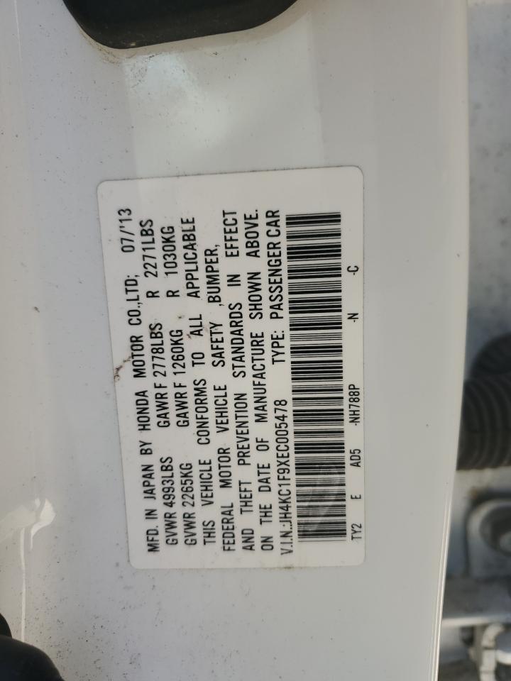 2014 Acura Rlx Advance VIN: JH4KC1F9XEC005478 Lot: 81758924