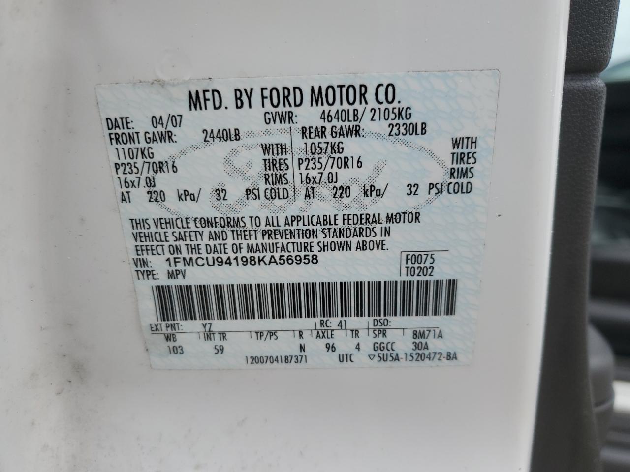 2008 Ford Escape - Image 12