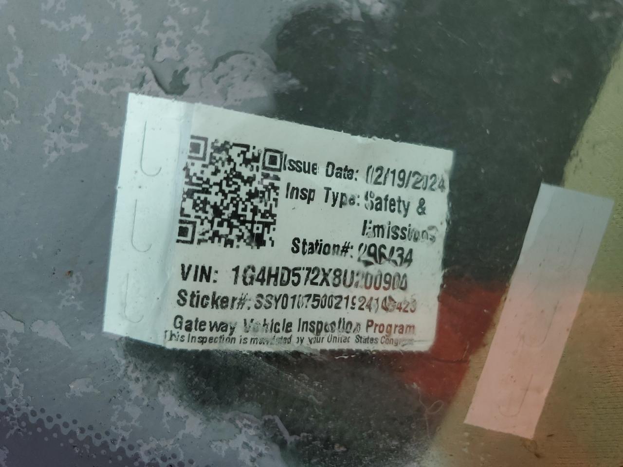 2008 Buick Lucerne Cxl VIN: 1G4HD572X8U200900 Lot: 79033904