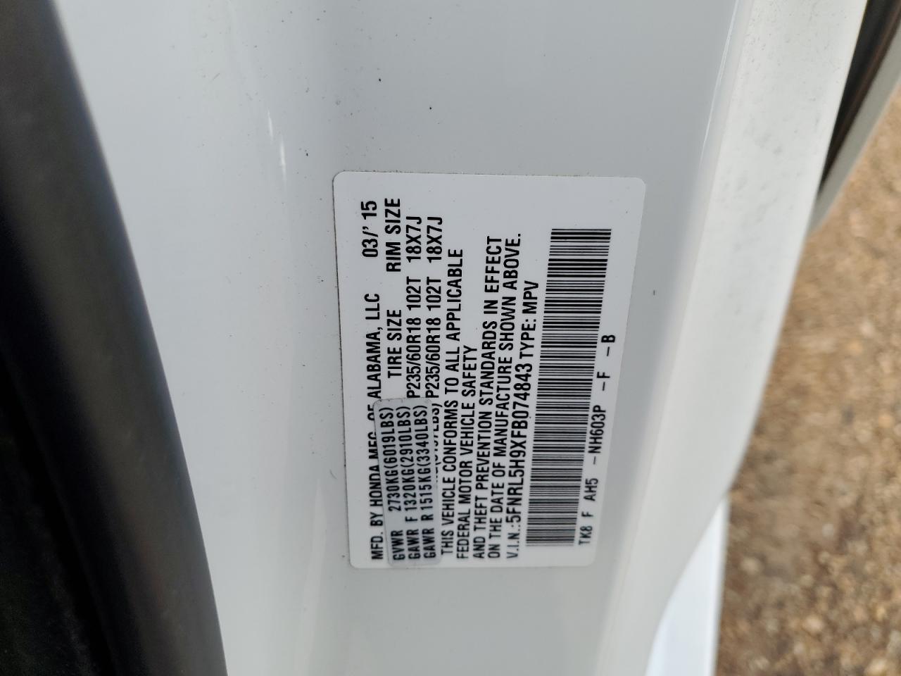 2015 Honda Odyssey - Image 13