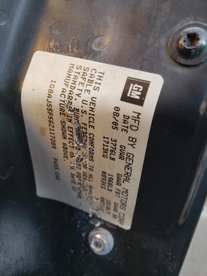 2006 Saturn Ion Level 2 VIN: 1G8AJ55F56Z117289 Lot: 80350184