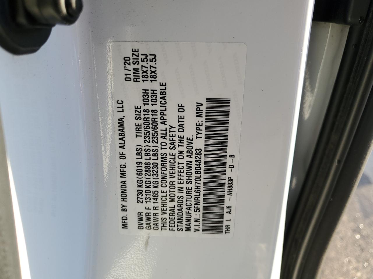 2020 Honda Odyssey - Image 15