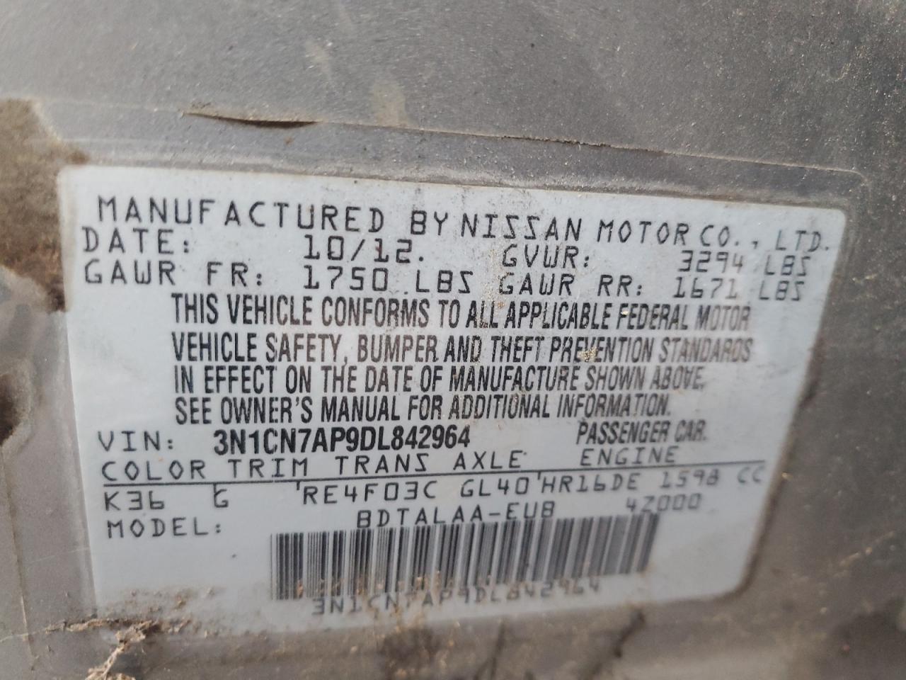 2013 Nissan Versa - Image 12