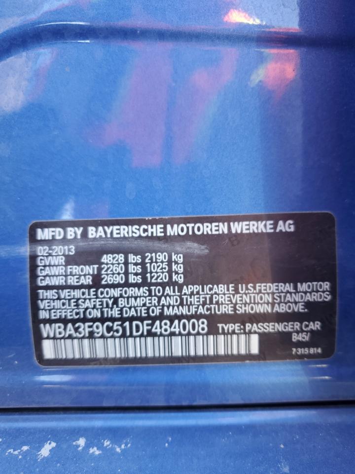 VIN WBA3F9C51DF484008 2013 BMW 1 SERIES no.13