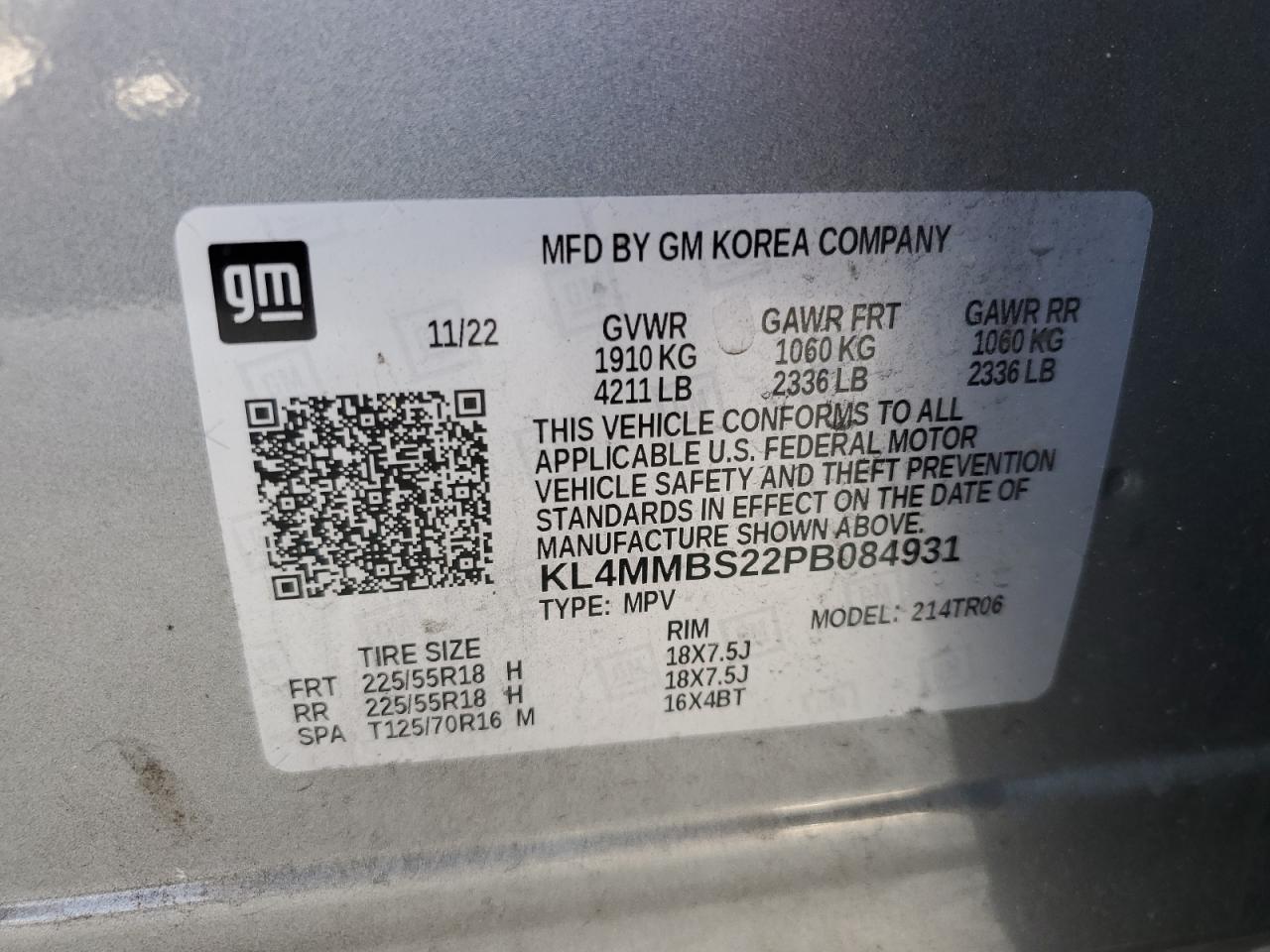 2023 Buick Encore Gx Preferred VIN: KL4MMBS22PB084931 Lot: 80287854