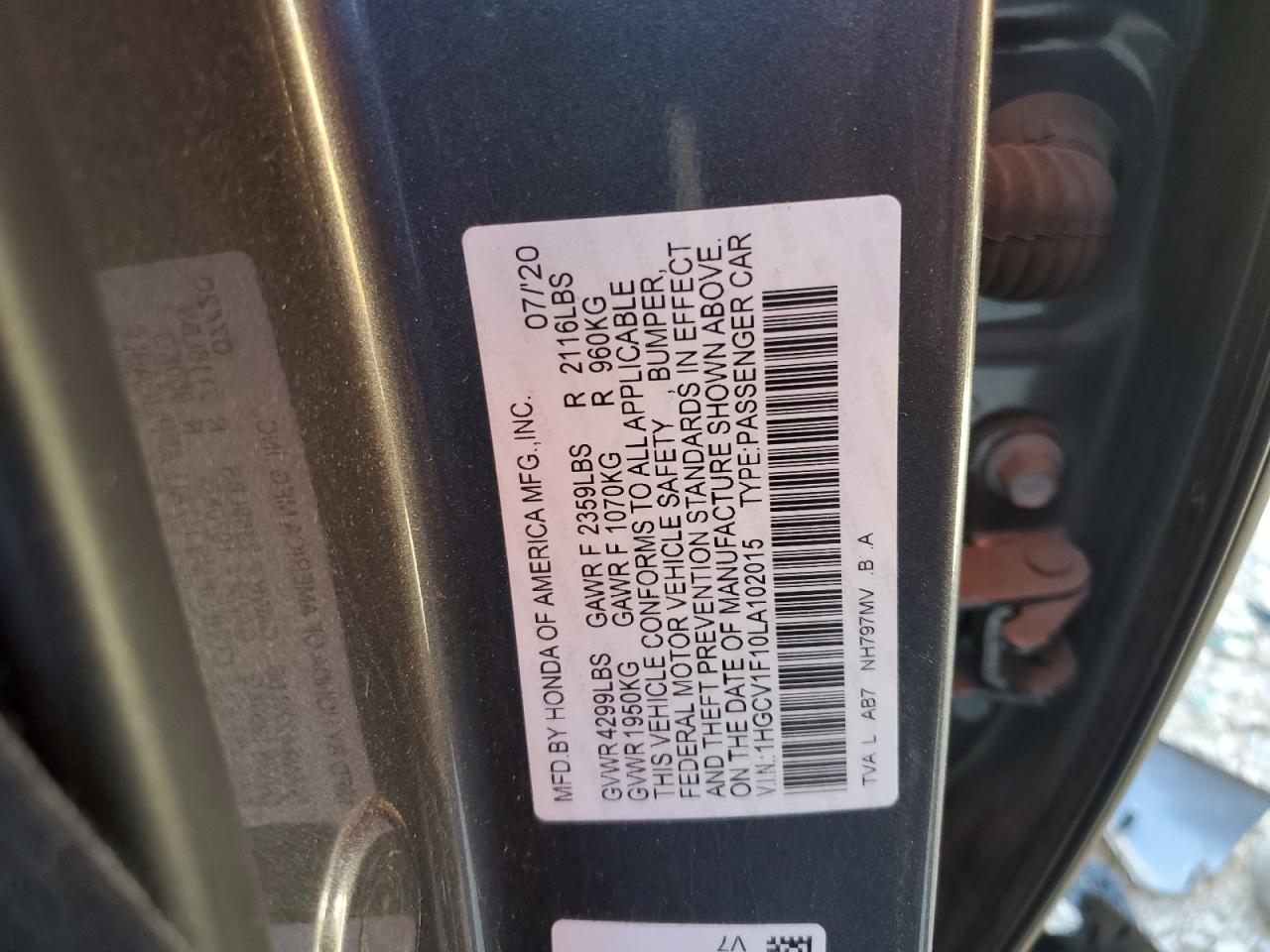 2020 Honda Accord - Image 13