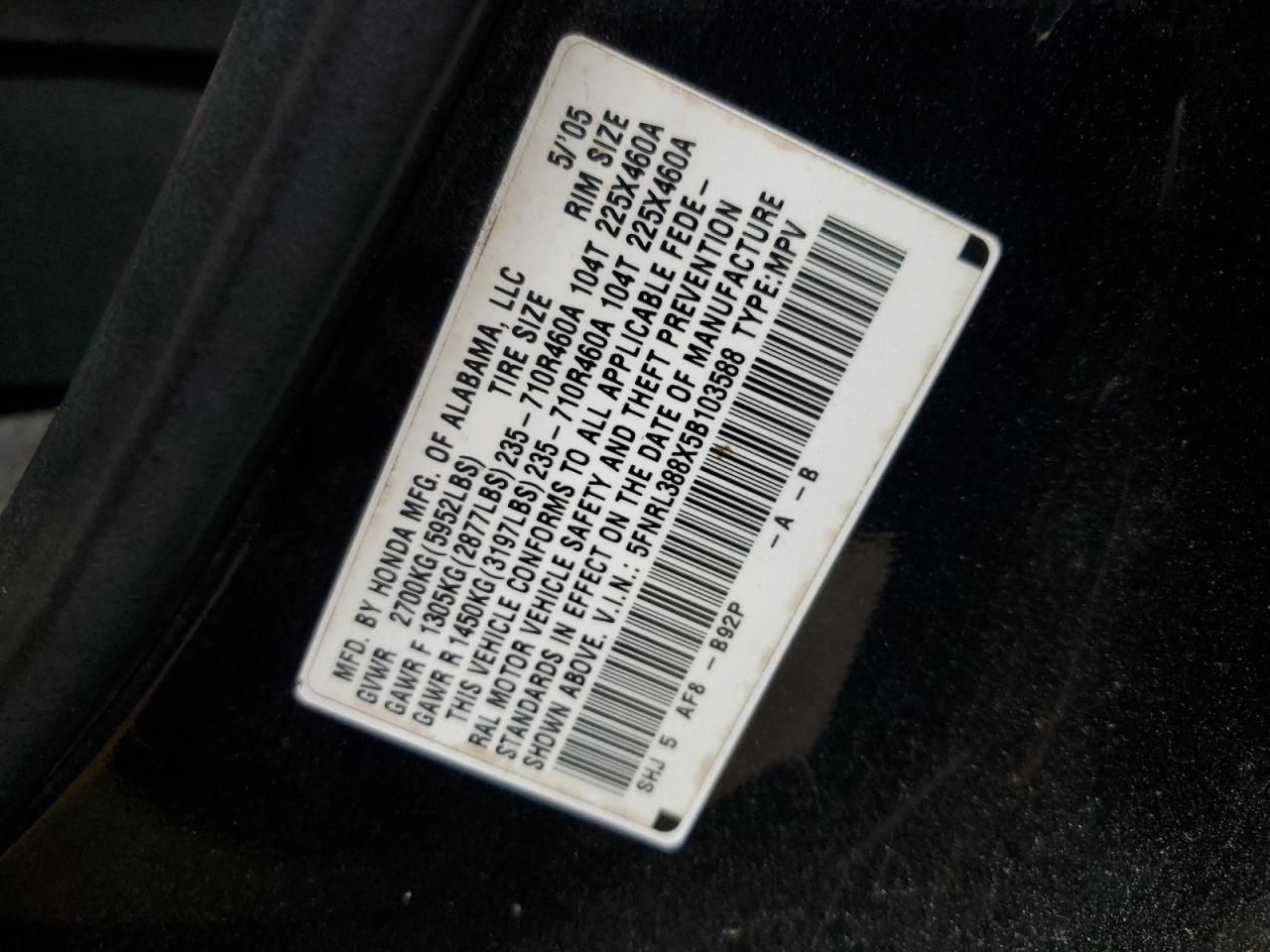 2005 Honda Odyssey - Image 15