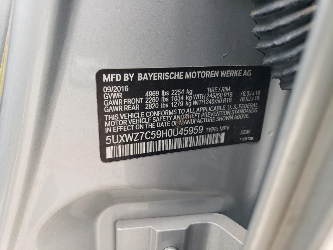 2017 BMW X3 - Image 13