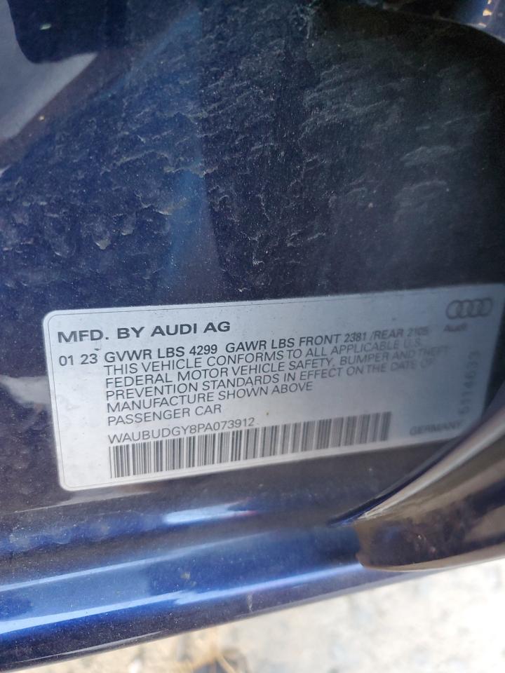 VIN WAUBUDGY8PA073912 2023 AUDI A3 no.12