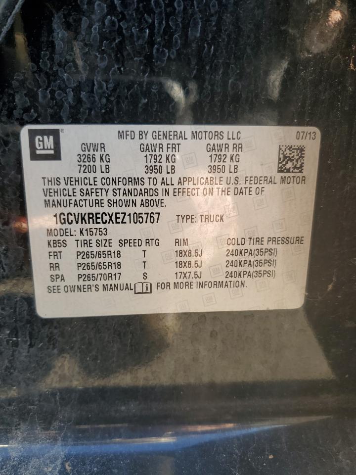 VIN 1GCVKRECXEZ105767 2014 CHEVROLET ALL Models no.12