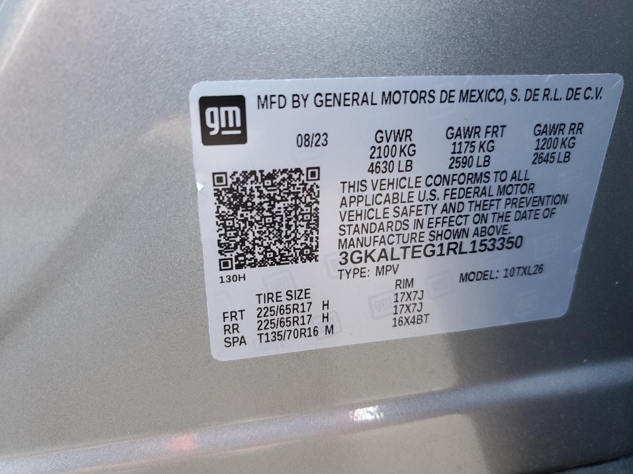 VIN 3GKALTEG1RL153350 2024 GMC TERRAIN no.13